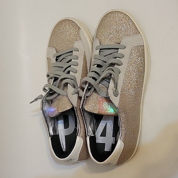 P448 gold glitter sneakers - Picture 4 of 10